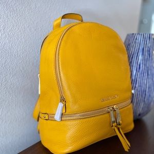 Michael Kors Small Sunflower/Gold Back Pack